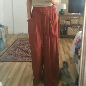 Zara Boho Wide Leg Pants